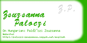 zsuzsanna paloczi business card